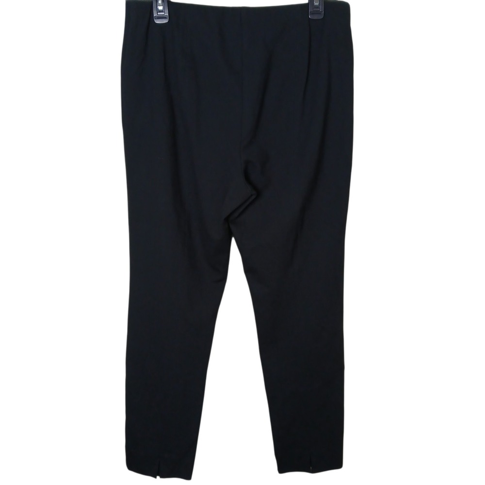 J Jill Black Pull On Ponte Knit Slim Leg Pants Women's Size Medium Viscose Bld - Picture 2 of 16
